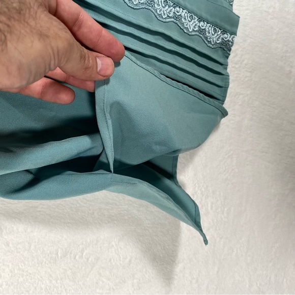 Covington Women’s Blouse Teal Blue Size 22W Button Up‎ Grandmacore Cottagecore - Picture 5 of 9